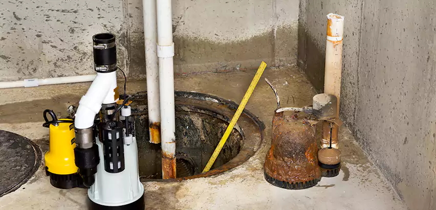Installing Sump Pump in Finished Basement in Pontiac, MI
